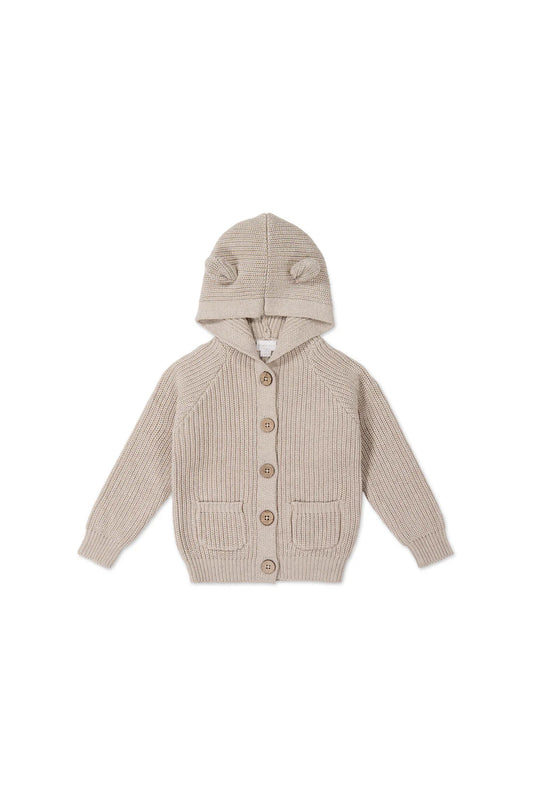 Jamie Kay Humphrey Knitted Cardigan - Sand Marle Fleck 2YR