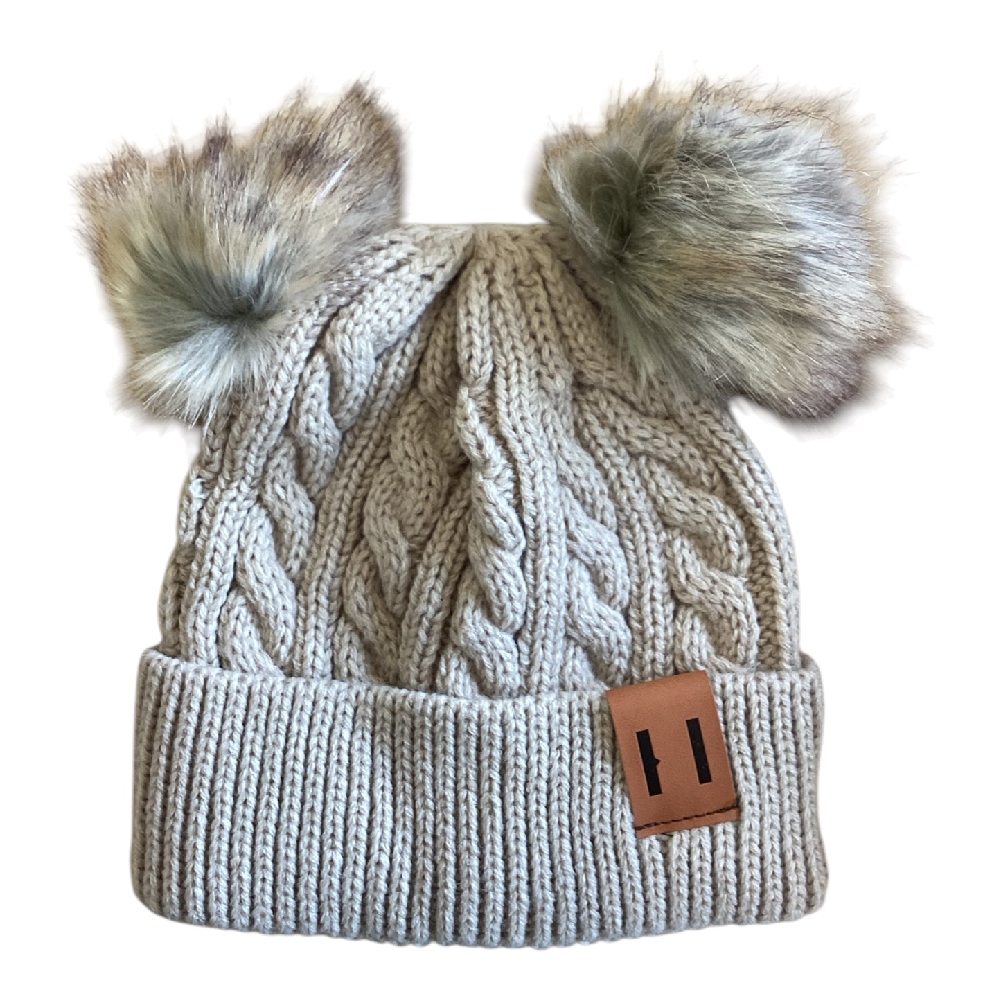 Double Pom Acrylic Beanie 1-6YRS