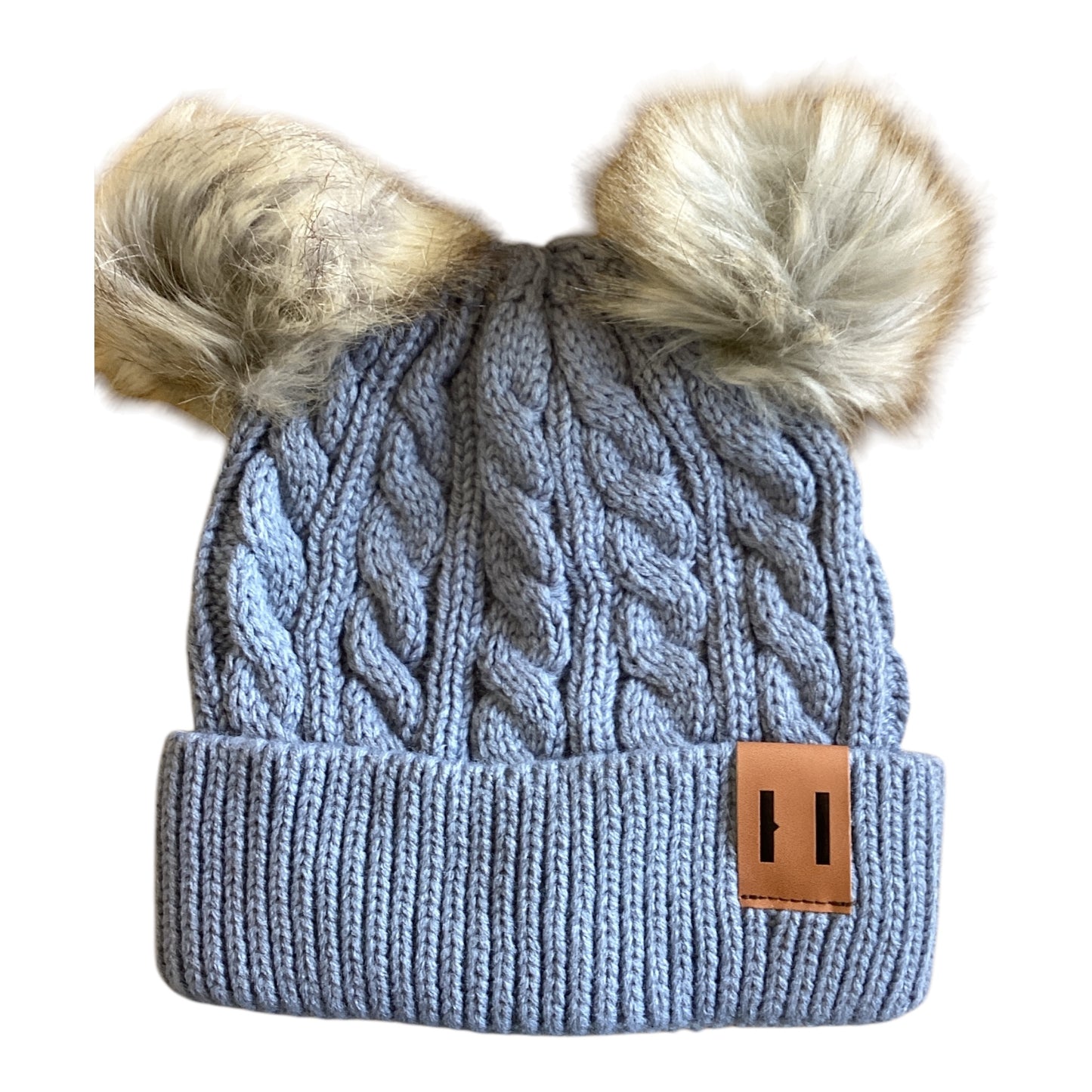 Double Pom Acrylic Beanie 1-6YRS
