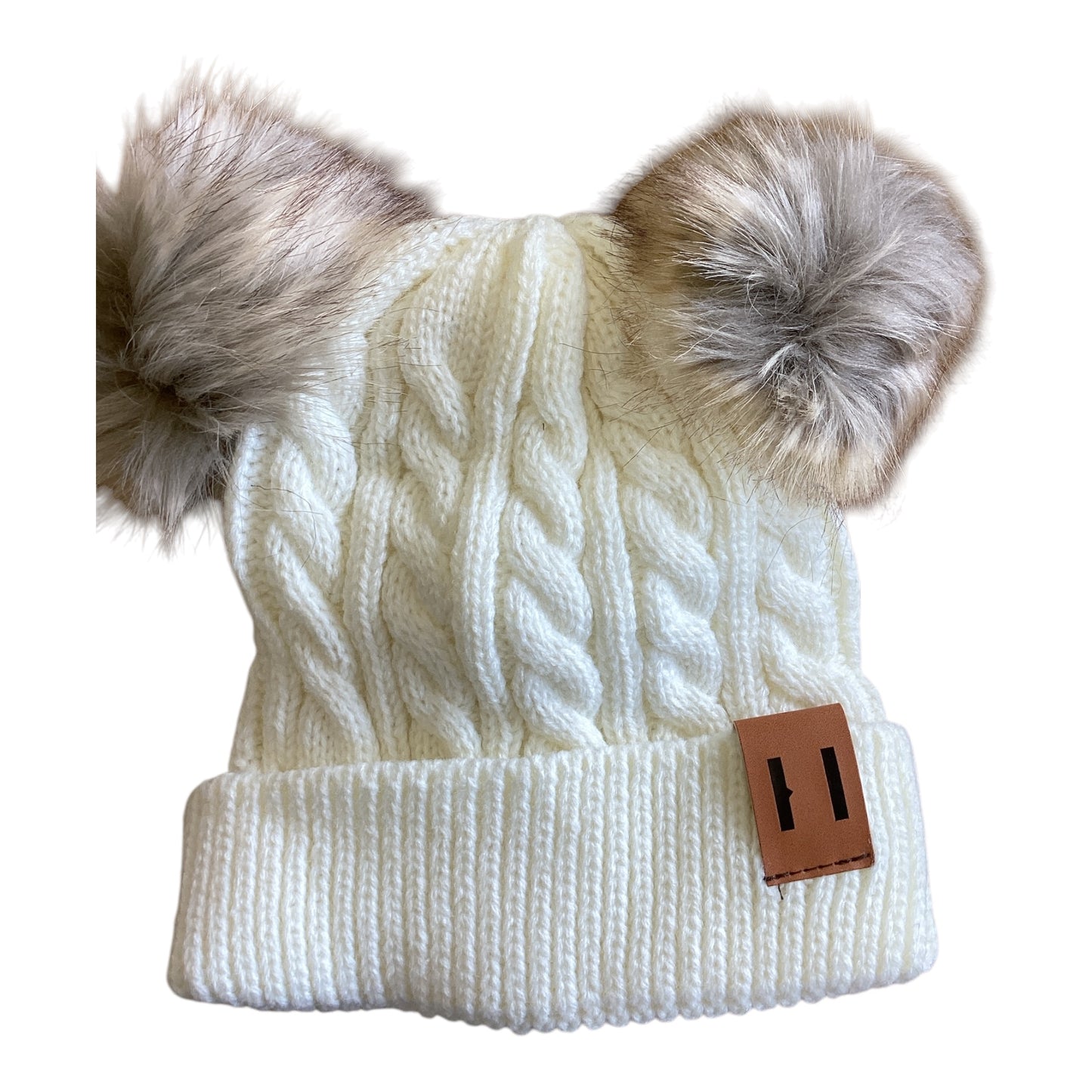 Double Pom Acrylic Beanie 1-6YRS