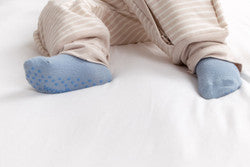 Woolbabe Merino & Organic Cotton Sleepy Socks - Glacier