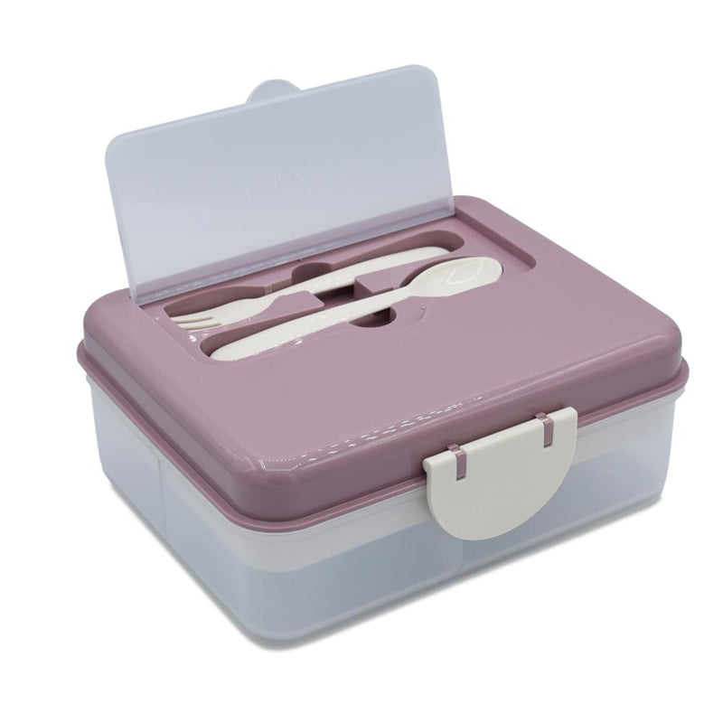 Melii 2 Tier Bento Box with Utensils- Luxe Pink