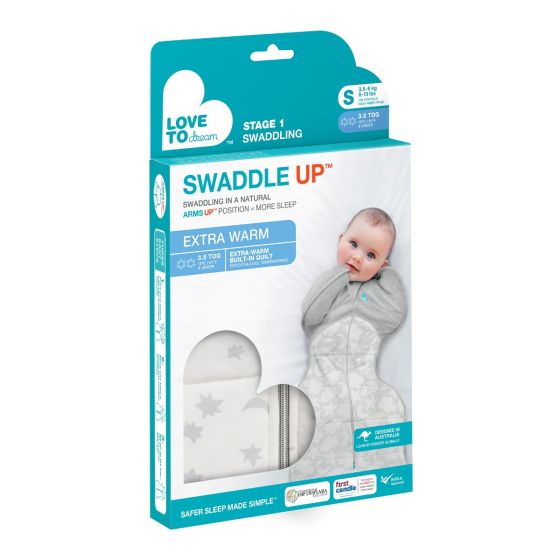 Swaddle Up Extra Warm 3.5TOG Moonlight White