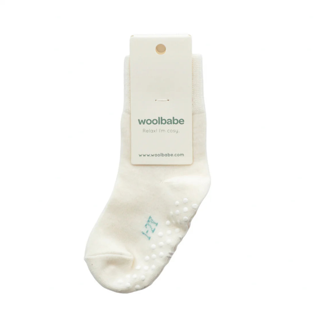 Woolbabe Merino & Organic Cotton Sleepy Socks - Natural