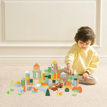 FOREST BLOCKS 100PCS - BARREL