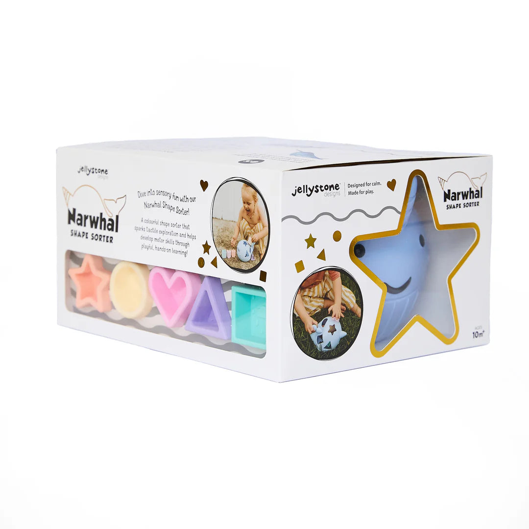 JELLYSTONE
NARWHAL SHAPE SORTER - BRIGHT