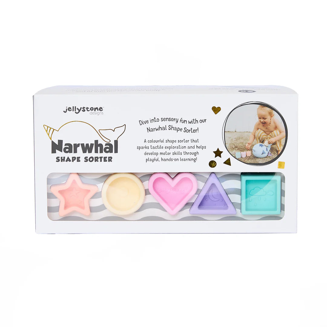 JELLYSTONE
NARWHAL SHAPE SORTER - BRIGHT
