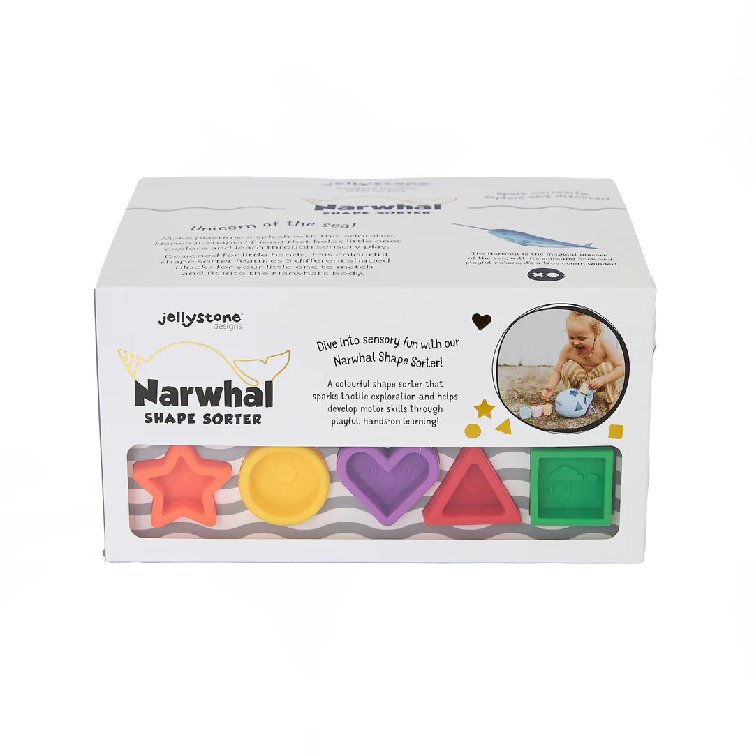 JELLYSTONE
NARWHAL SHAPE SORTER - BRIGHT