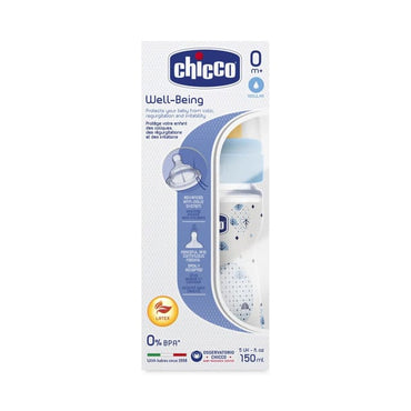 Chicco Well-being 150ml 0m+ Boy Bottle PP LTX