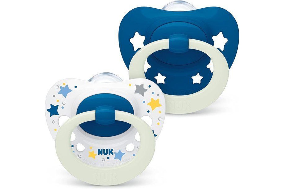 NUK Signature Night Soothers 2pk 0-6M