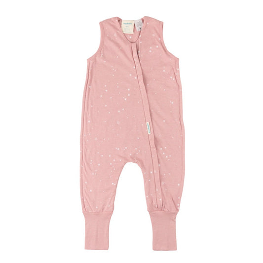 Woolbabe Summer Sleeping Suit - Dusk Stars - 1YR