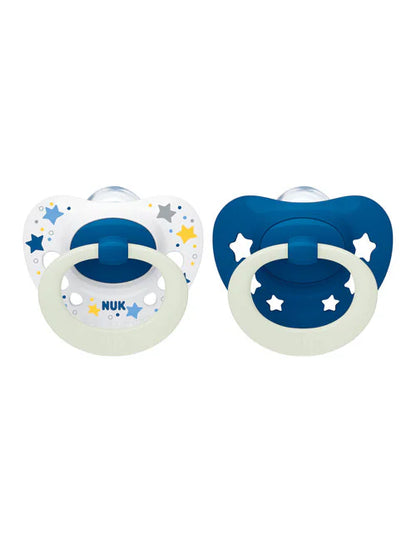 NUK Signature Night Soothers 2pk 6-18M