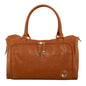Isoki Double Zip Satchel Bag - Amber Tan