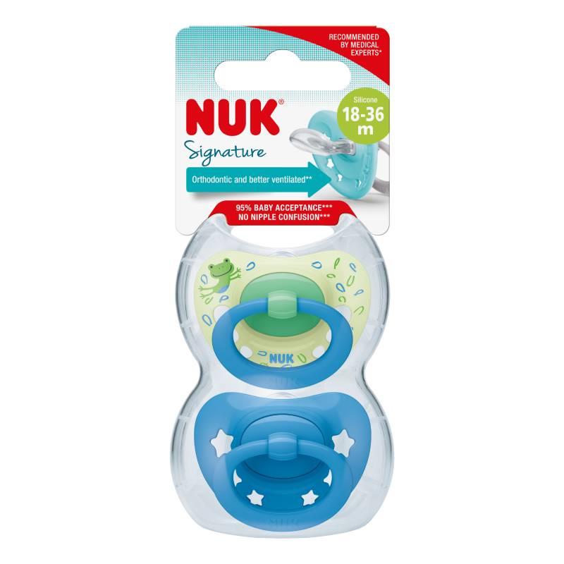 NUK Signature Silicone Soother Twin Pack 18-36M