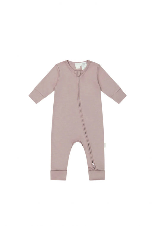 Jamie Kay - Pima Cotton Frankie Zip Onepiece - Softest Mauve