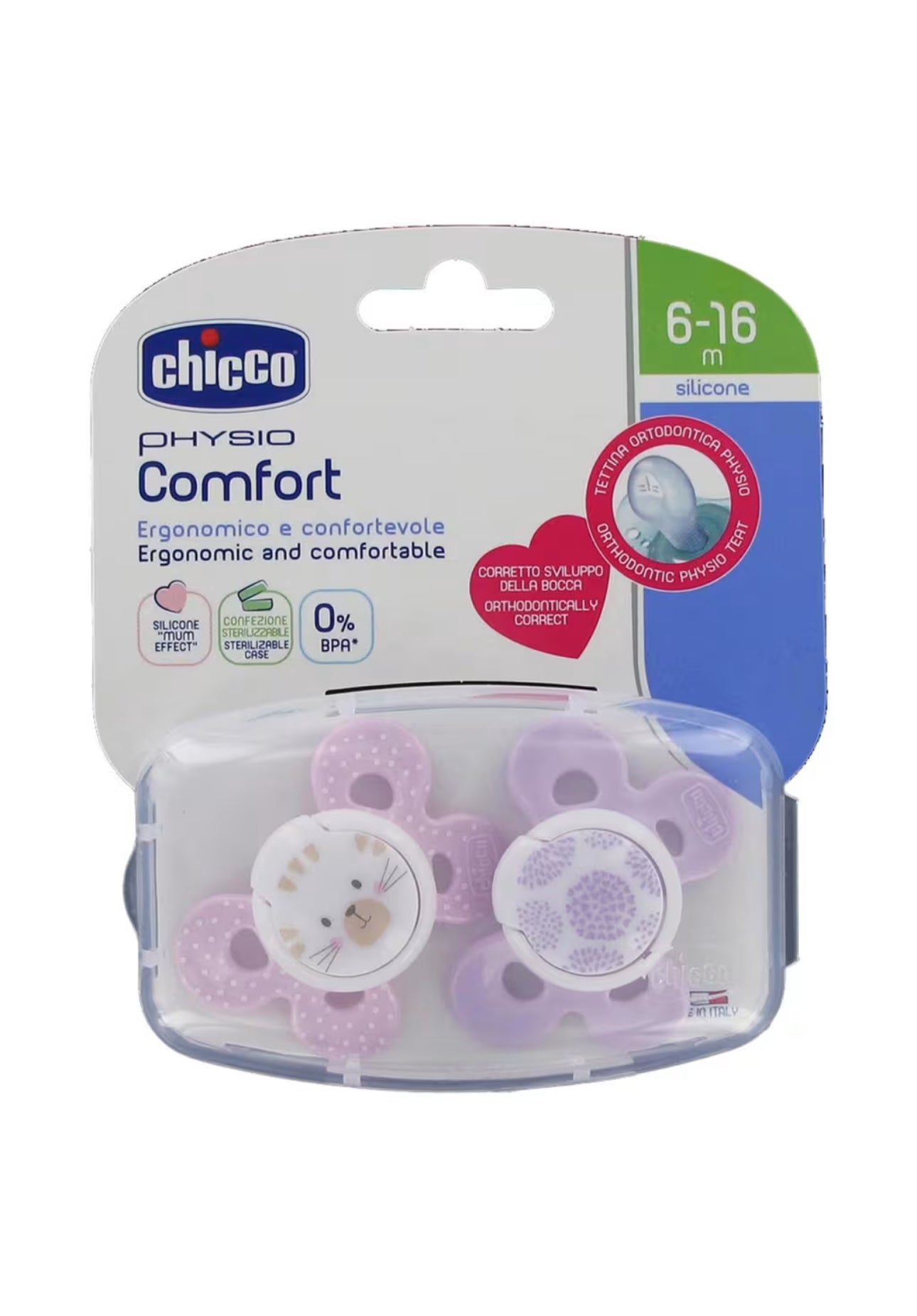 Chicco Soother - comfort sil 6-16m 2pk