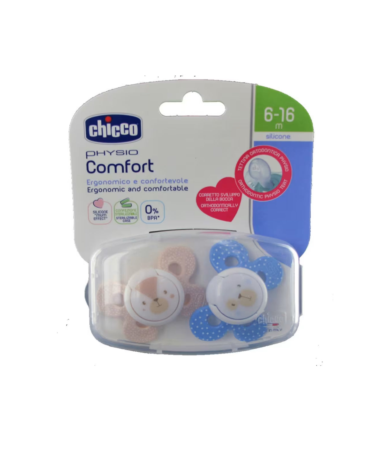 Chicco Soother - comfort sil 6-16m 2pk