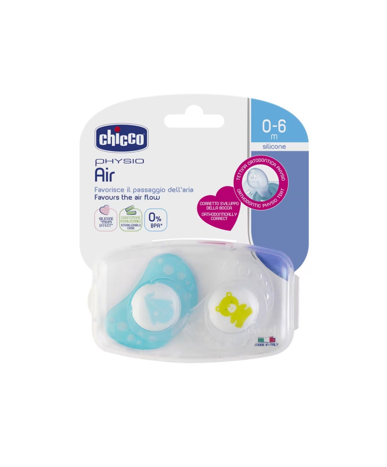 Chicco Soother - Physio Air 0-6m 2pk