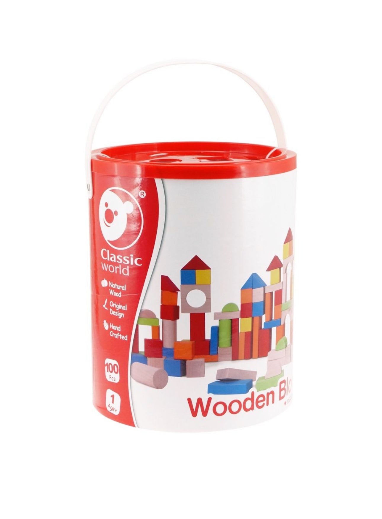 100PC WOODEN BLOCKS - BARREL