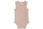 Woolbabe Organic Cotton/Merino Singlet Suit - Dune Marl