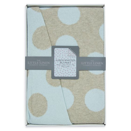 Little Linen Cotton Cot Knit Blanket - Windsor