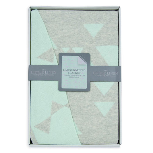 Little Linen Cotton Cot Knit Blanket - Sega