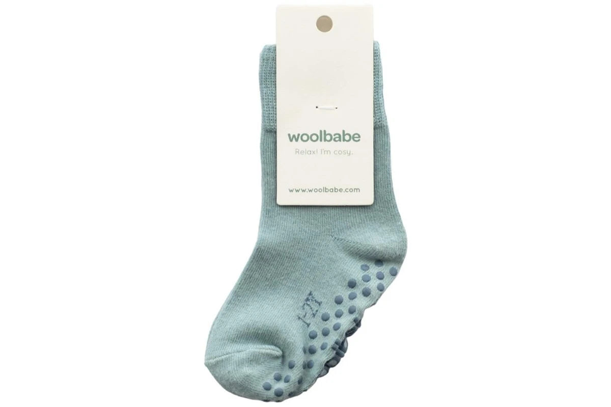 Woolbabe Merino & Organic Cotton Sleepy Socks - Tide