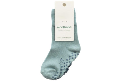 Woolbabe Merino & Organic Cotton Sleepy Socks - Tide