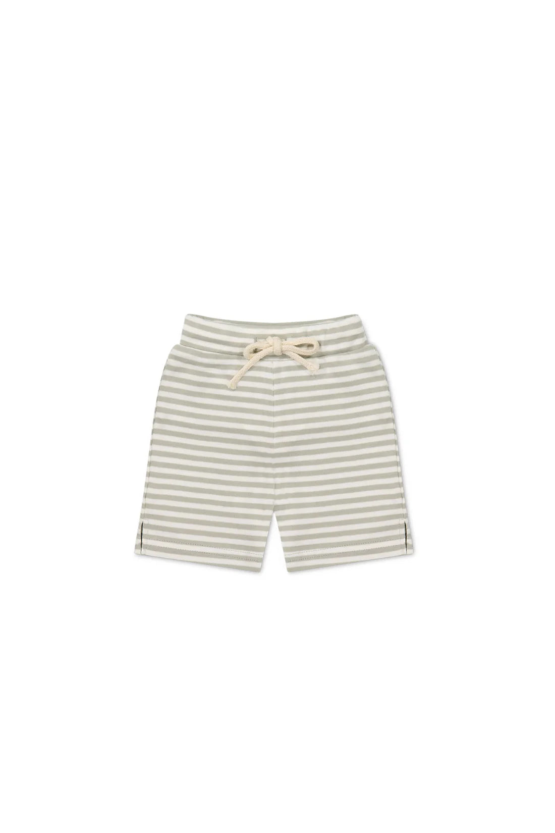 Jamie Kay - Pima Cotton Marley Short - Narrow Stripe Moss/Cloud