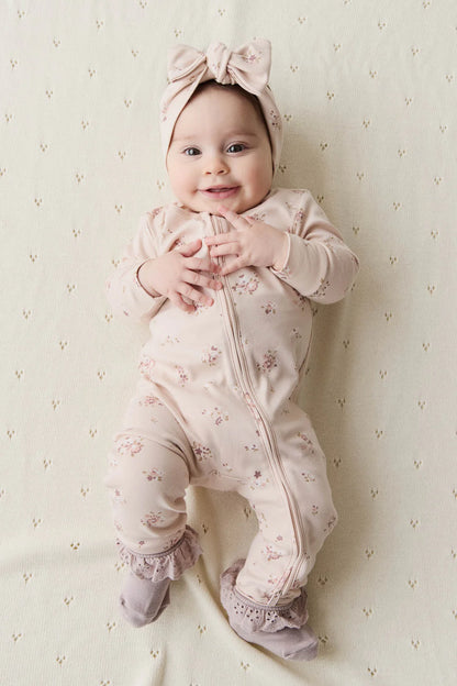 Jamie Kay - Organic Cotton Frankie Onepiece - Petite Fleur Soft Peony