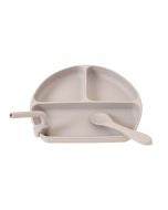 All 4 Ella - SILICONE PLATE WITH STRAW & SPOON