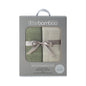 LITTLE BAMBOO CELLULAR BLANKET 2PK - BAYLEAF