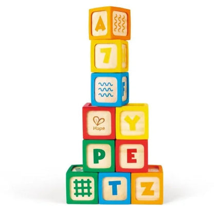 Hape Grip n Stack Silicone & Wood Blocks 10pk