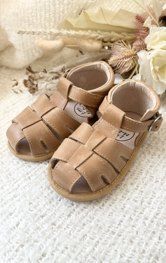 Zoe Sandals - Caramel Sizes 6-8