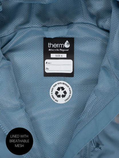 Therm SplashMagic Rainshell - Stone Blue | Waterproof Windproof Eco