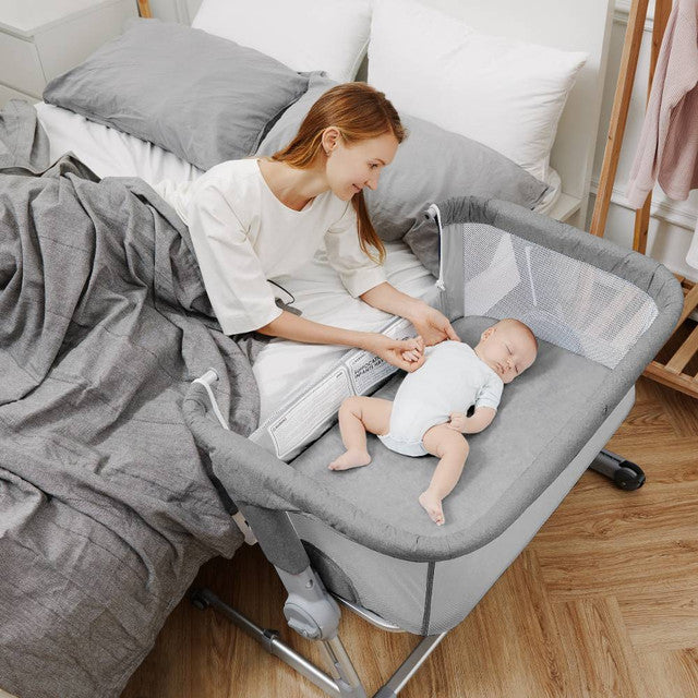 Unilove Hug me Plus 3-in-1 Bedside Bassinet - Shadow Grey