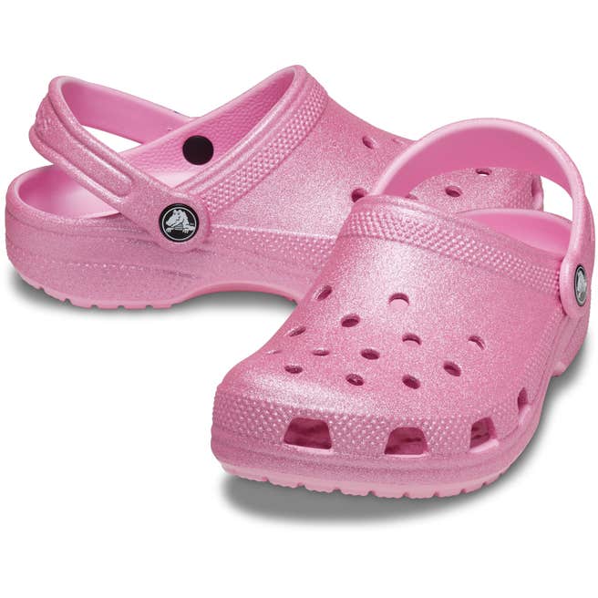 Crocs - Classic Clog Pink Tweed Glitter - Kids