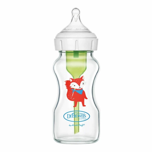 Dr Browns 270ml Anti-Colic Glass Bottle Wide Neck Natural Flow