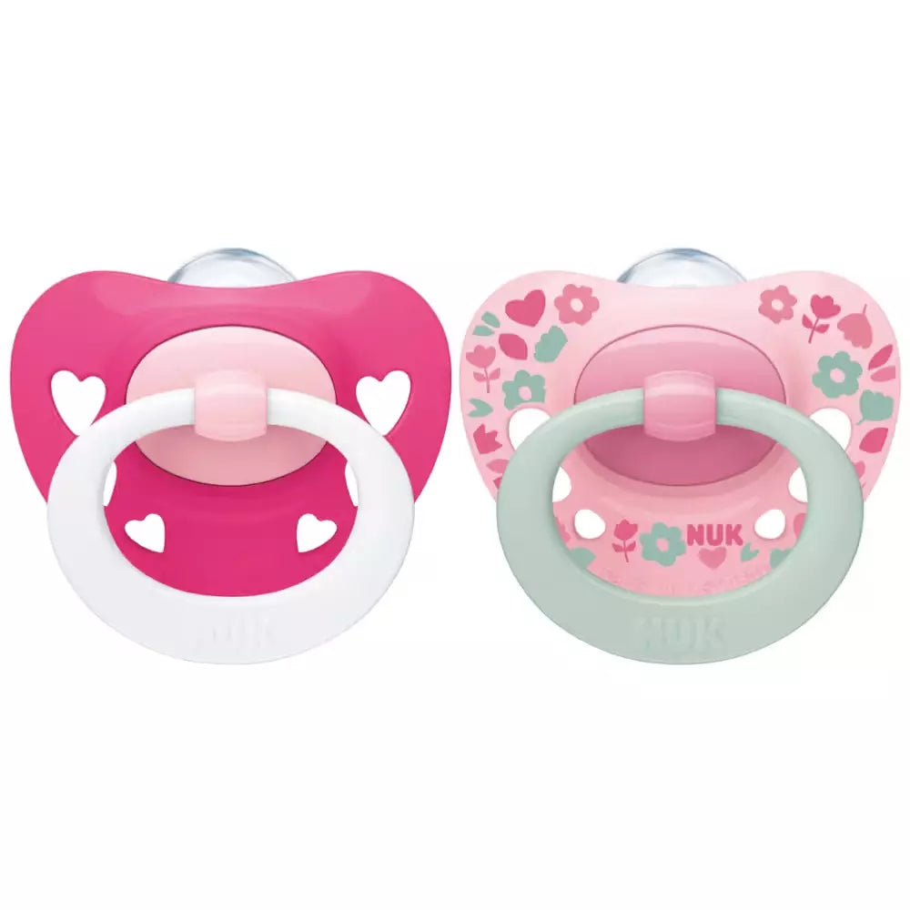 NUK Signature Silicone Soothers 2pk 6-18M