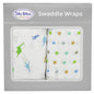 Silly Billyz MUSLIN SWADDLE WRAP 2PK SET