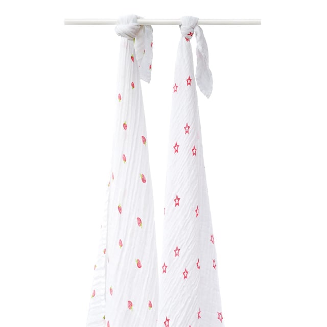 Silly Billyz MUSLIN SWADDLE WRAP 2PK SET
