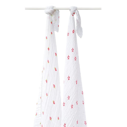 Silly Billyz MUSLIN SWADDLE WRAP 2PK SET