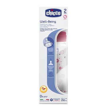 Chicco 250ml Well-being bottle 2m+ Girl PP LTX