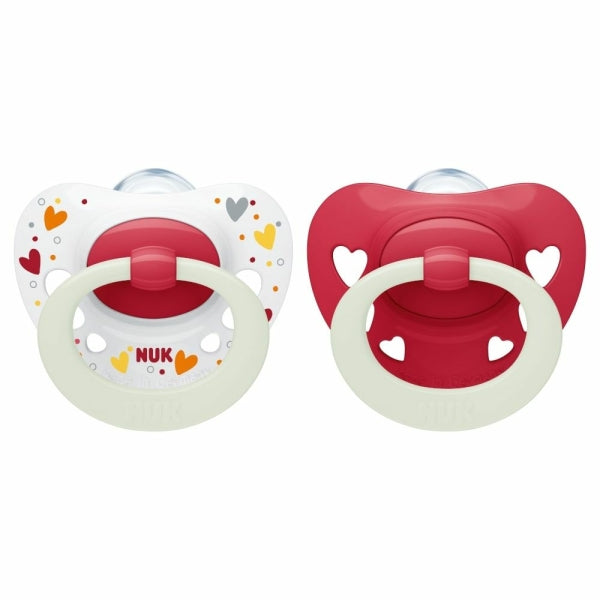 NUK Signature Night Soothers 2pk 0-6M