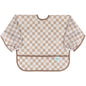 Bumkins Waterproof Sleeved Bib - Sand Check