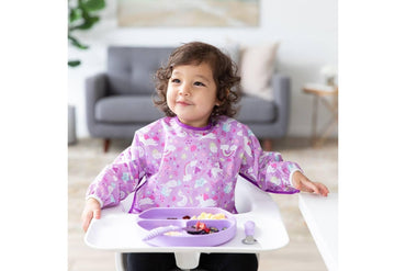 Bumkins Waterproof Sleeved Bib - Unicorns