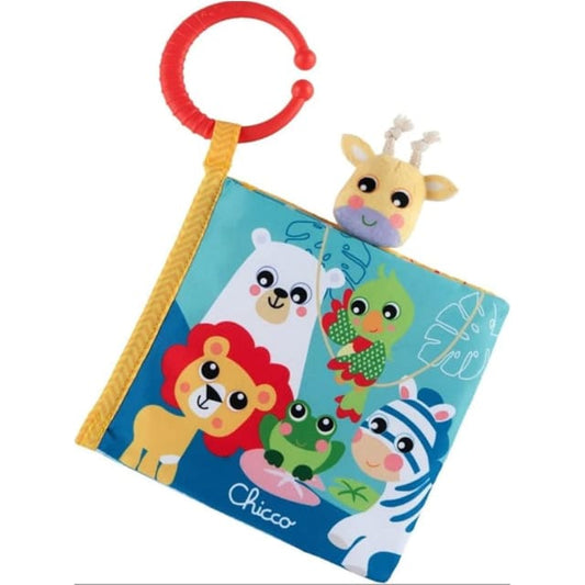 Chicco Fabric Animal Book Stroller Toy