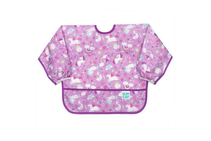 Bumkins Waterproof Sleeved Bib - Unicorns