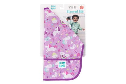 Bumkins Waterproof Sleeved Bib - Unicorns