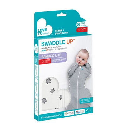 Swaddle Up 0.2Tog Super Star Cream - Bamboo Lite